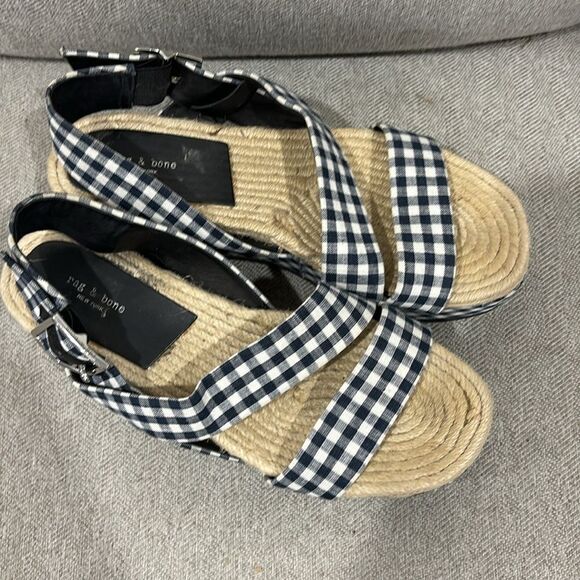 NWOT Rag & Bone Megan Blue Sandals - Picture 3 of 6